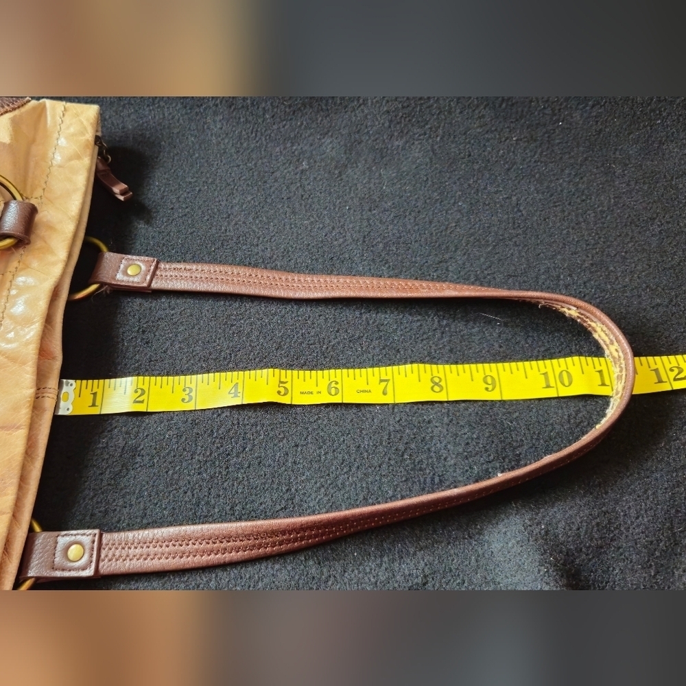 The Sak Iris Brown and Tan Leather Tote Bag - Picture 7 of 10
